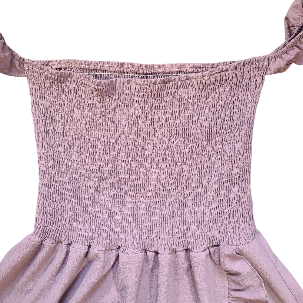 Boutique Dusty Rose Hi-Low Ruffle Dress Women 2XL Matching Mommy & Me - Picture 5 of 10